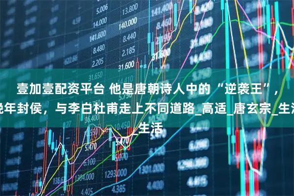 壹加壹配资平台 他是唐朝诗人中的 “逆袭王”，晚年封侯，与李白杜甫走上不同道路_高适_唐玄宗_生活