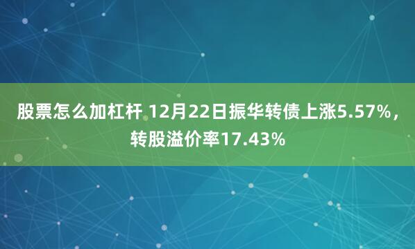 股票怎么加杠杆 12月22日振华转债上涨5.57%，转股溢价率17.43%